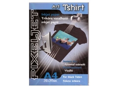 Pixeljet A4/5 Art Tshirt fekete plra vasalhat flia