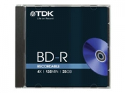 TDK BD-R25 25GB 4x rhat Blu-Ray lemez